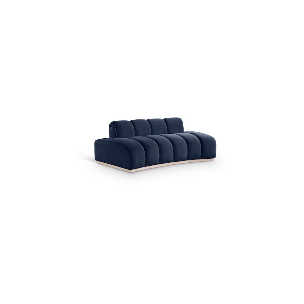 Jace Navy Velvet Loveseat