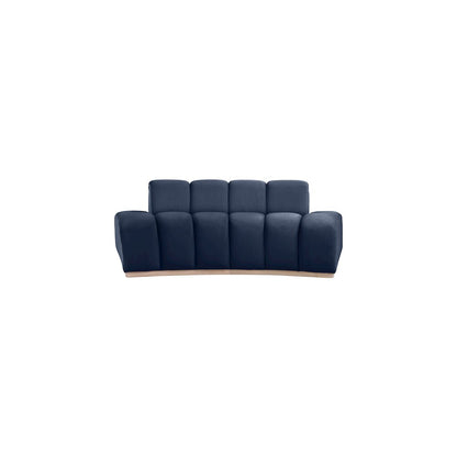 Jace Navy Velvet Loveseat