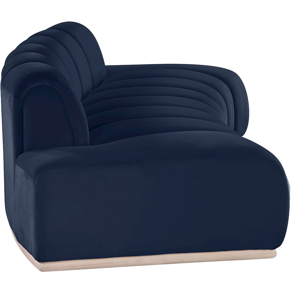 Jace Navy Velvet Sofa