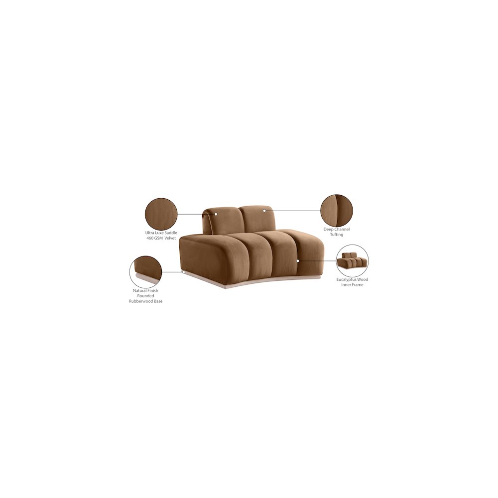 Jace Saddle Velvet Chair