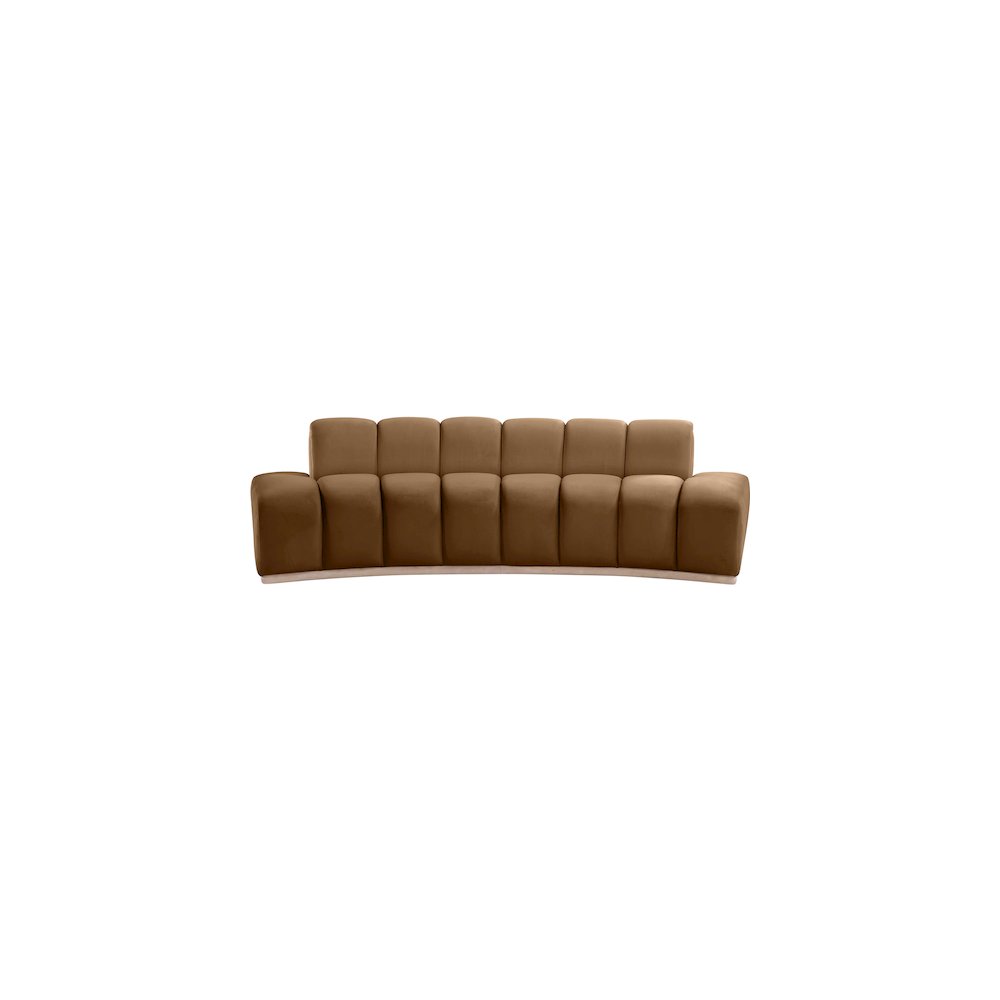 Jace Saddle Velvet Sofa