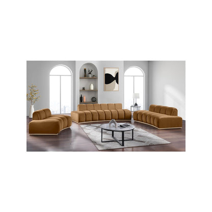 Jace Saddle Velvet Sofa