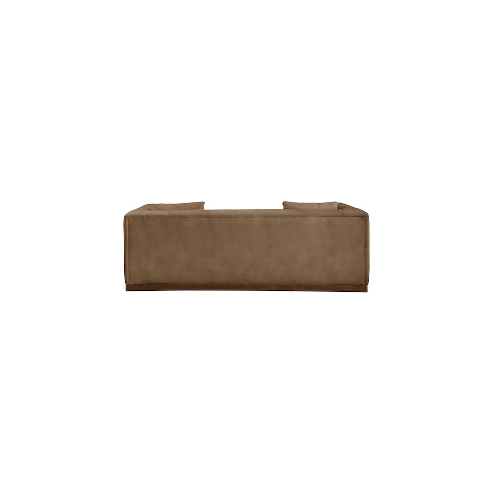 Mallina Brown Vegan Leather Sofa
