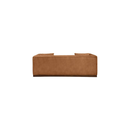 Mallina Cognac Vegan Leather Sofa