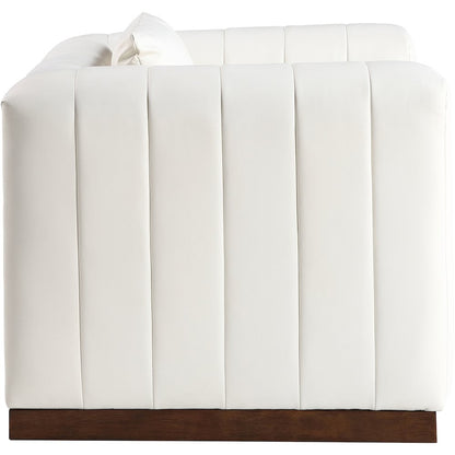 Mallina Cream Vegan Leather Chair