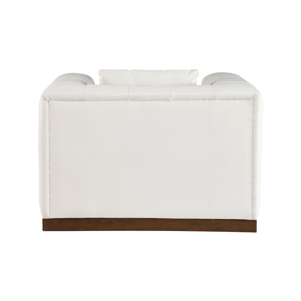 Mallina Cream Vegan Leather Chair