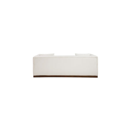 Mallina Cream Vegan Leather Sofa