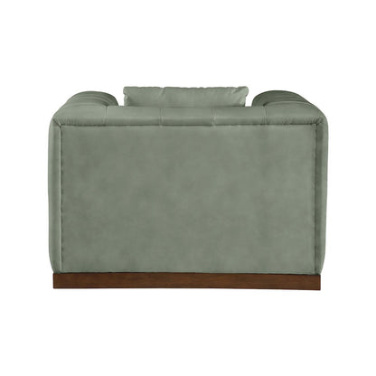 Mallina Green Vegan Leather Chair