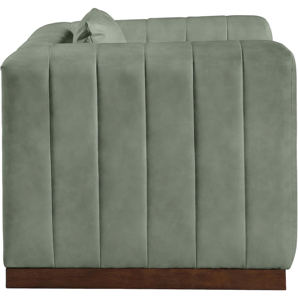 Mallina Green Vegan Leather Chair