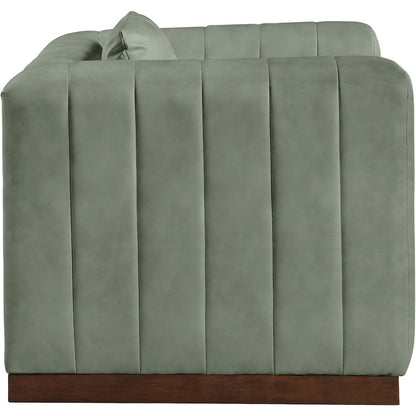 Mallina Green Vegan Leather Chair