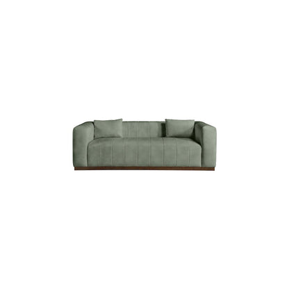 Mallina Green Vegan Leather Sofa