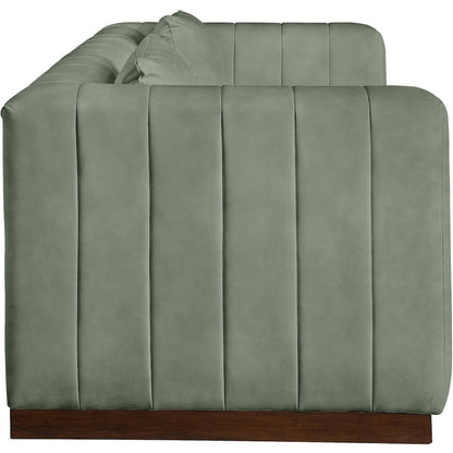 Mallina Green Vegan Leather Sofa