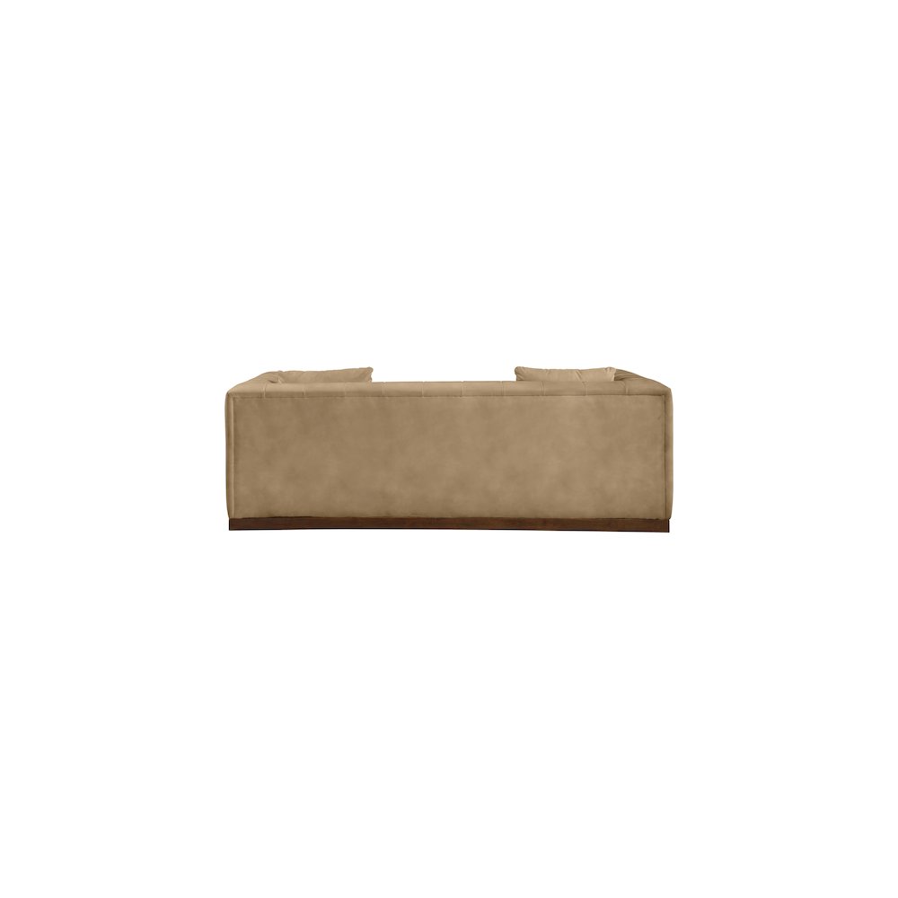 Mallina Tan Vegan Leather Sofa