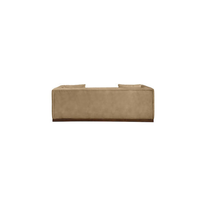 Mallina Tan Vegan Leather Sofa