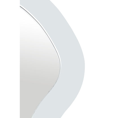 Oblique White Iron Frame Mirror