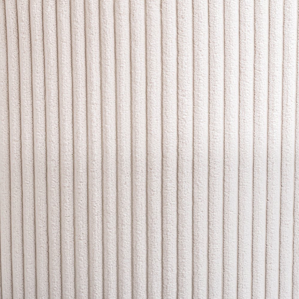 Roy Beige Microsuede Fabric Ottoman/Stool