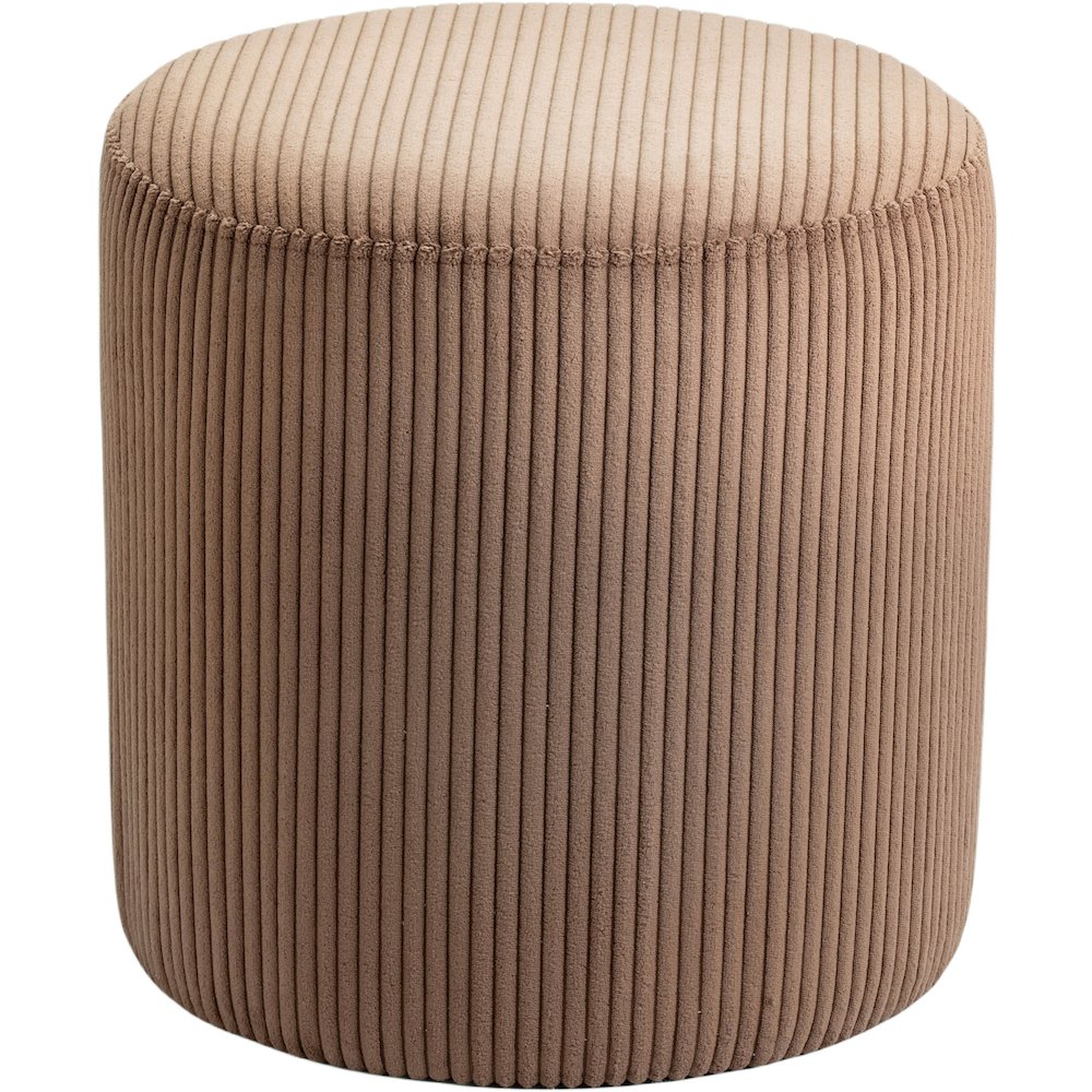 Roy Brown Microsuede Fabric Ottoman/Stool