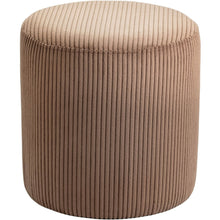 Roy Brown Microsuede Fabric Ottoman/Stool