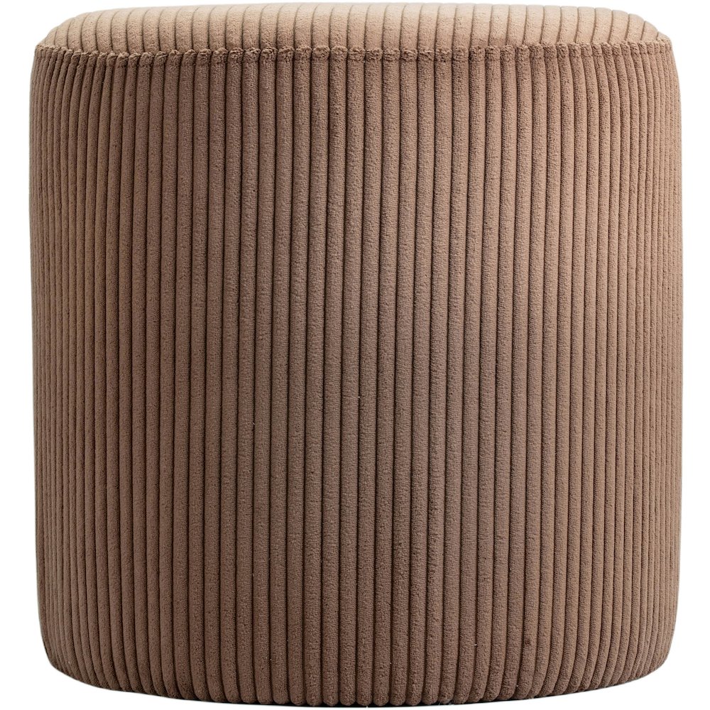 Roy Brown Microsuede Fabric Ottoman/Stool