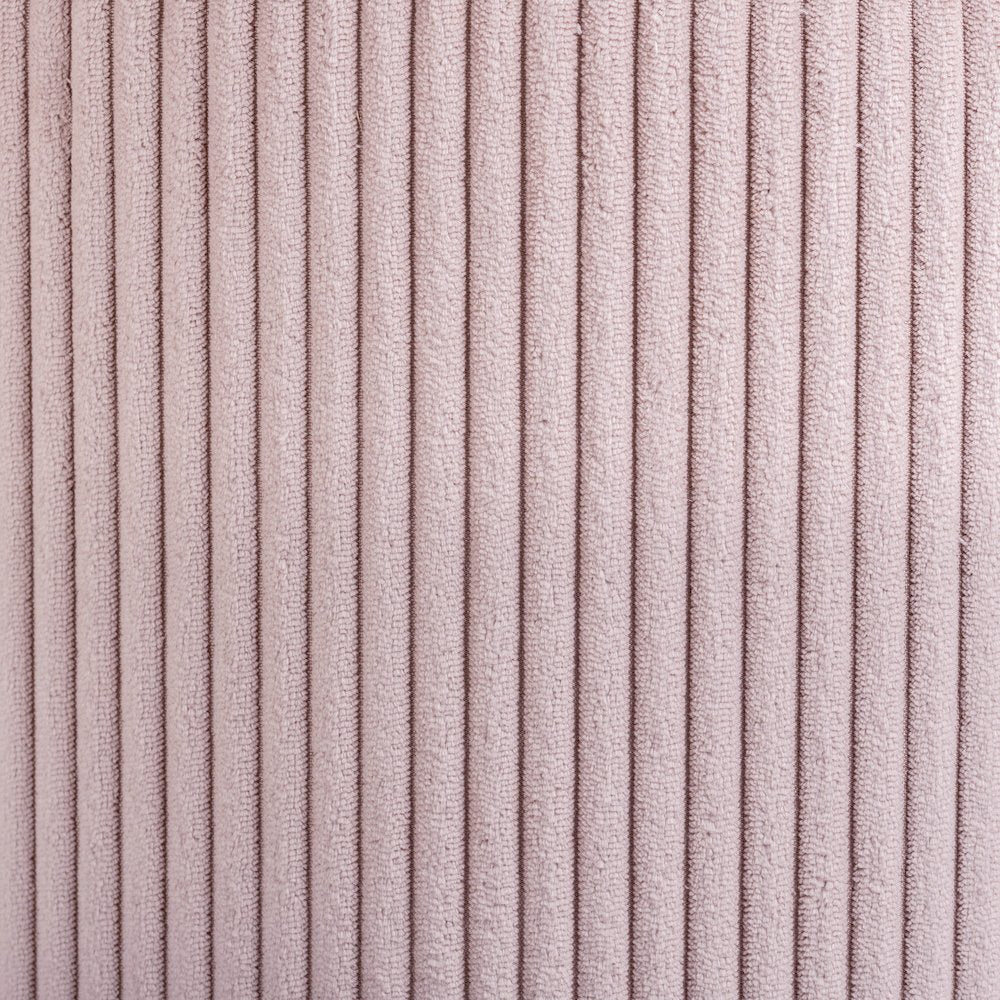 Roy Pink Microsuede Fabric Ottoman/Stool
