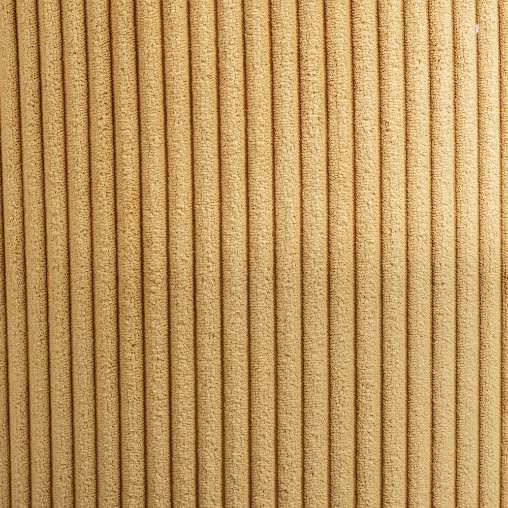 Roy Yellow Microsuede Fabric Ottoman/Stool