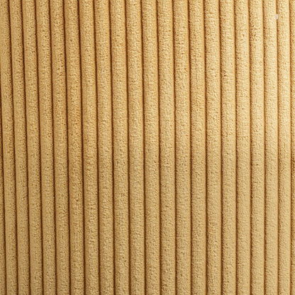 Roy Yellow Microsuede Fabric Ottoman/Stool
