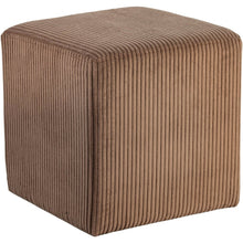 Roy Brown Microsuede Fabric Ottoman/Stool