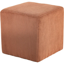 Roy Cognac Microsuede Fabric Ottoman/Stool