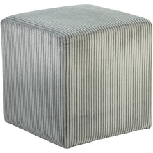 Roy Grey Microsuede Fabric Ottoman/Stool