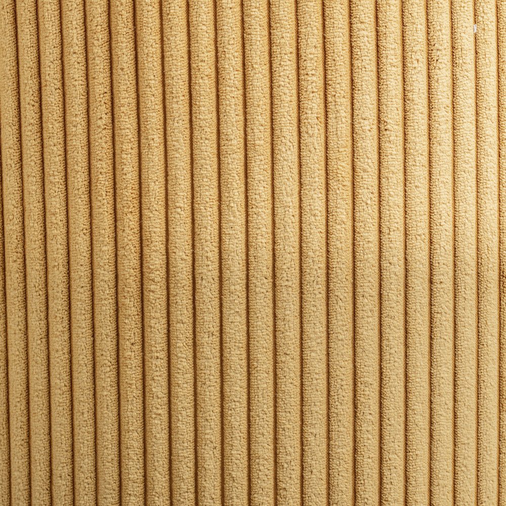 Roy Yellow Microsuede Fabric Ottoman/Stool