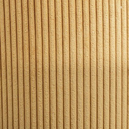 Roy Yellow Microsuede Fabric Ottoman/Stool