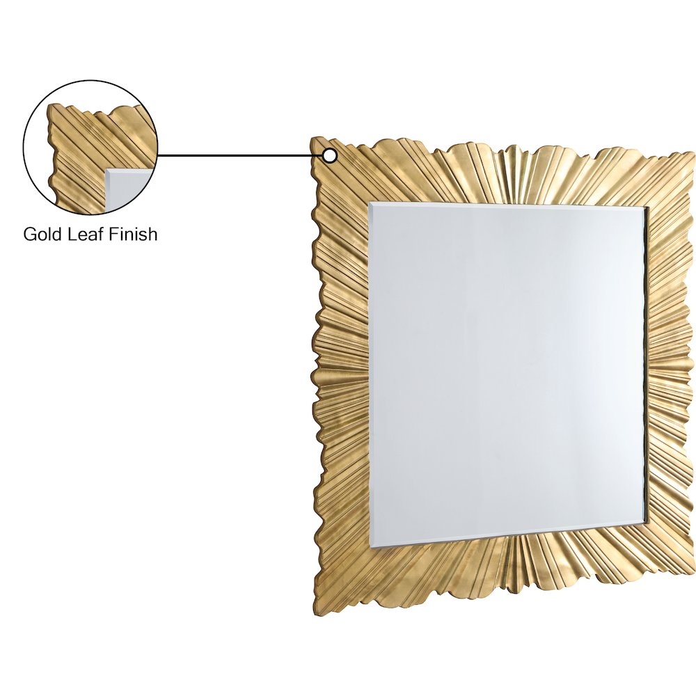 Golda Gold Leaf Mirror