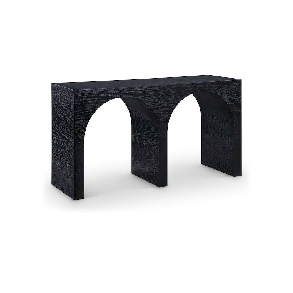 June Black Oak Console Table