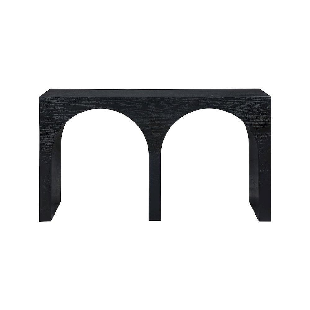June Black Oak Console Table