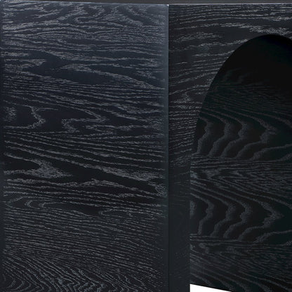June Black Oak Console Table