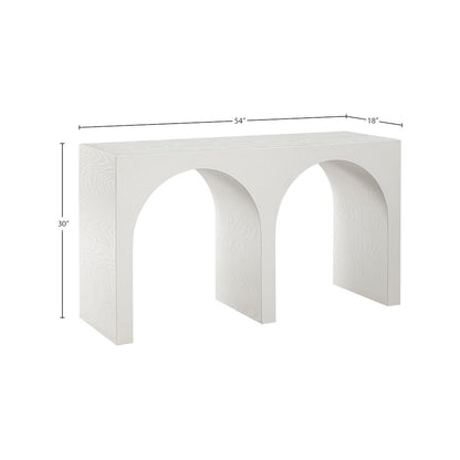 June Cream Oak Console Table