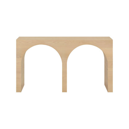 June White Oak Console Table