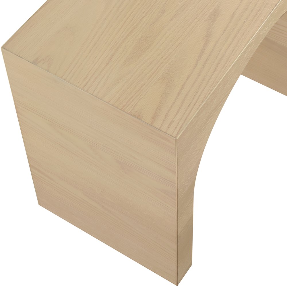 June White Oak Console Table