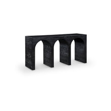 June Black Oak Console Table