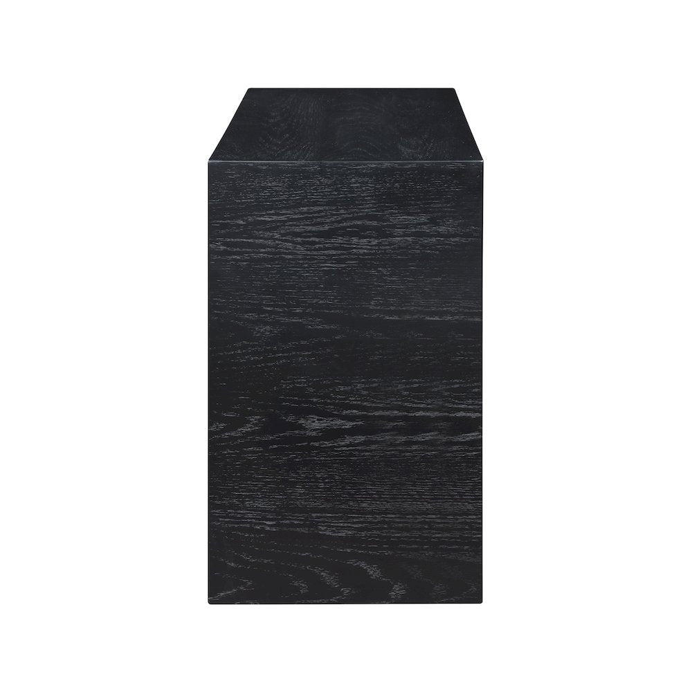 June Black Oak Console Table