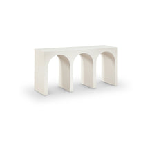 June Cream Oak Console Table