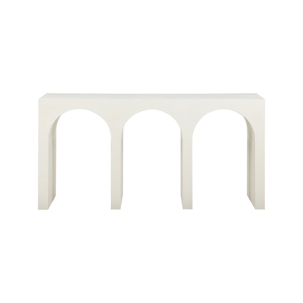 June Cream Oak Console Table