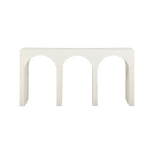 June Cream Oak Console Table