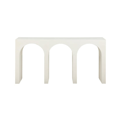 June Cream Oak Console Table