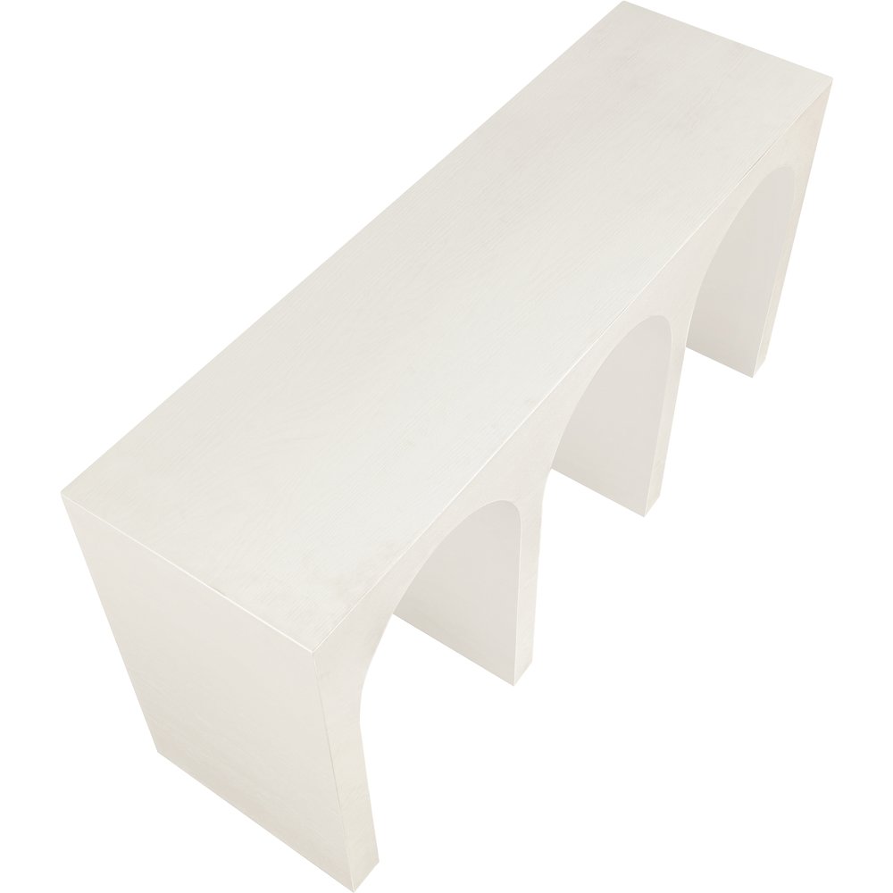 June Cream Oak Console Table