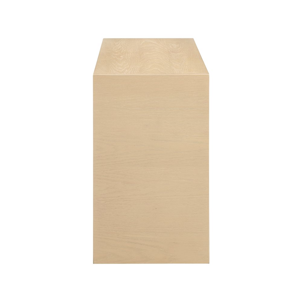 June White Oak Console Table