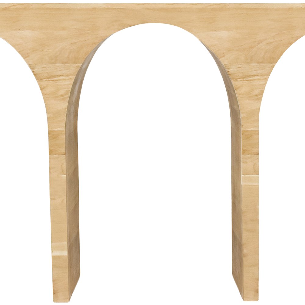 June White Oak Console Table