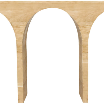 June White Oak Console Table