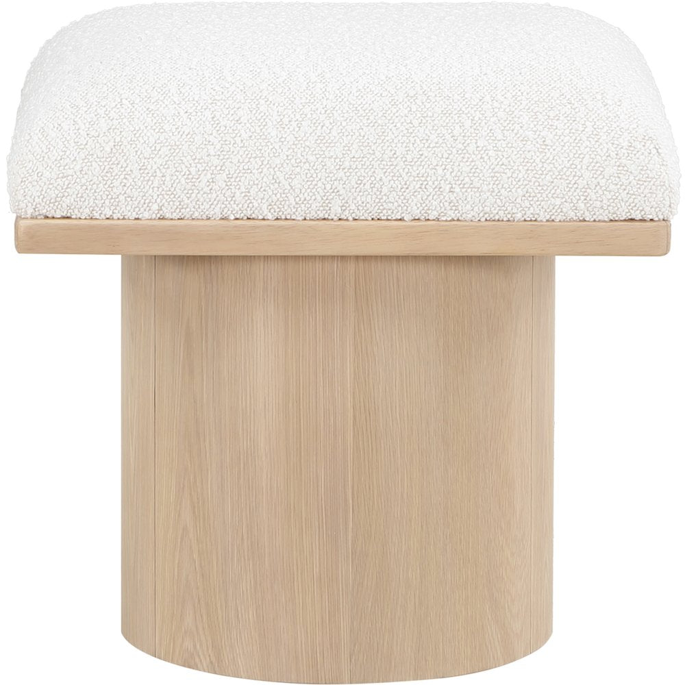 Pavilion Cream Boucle Fabric Bench/Stool