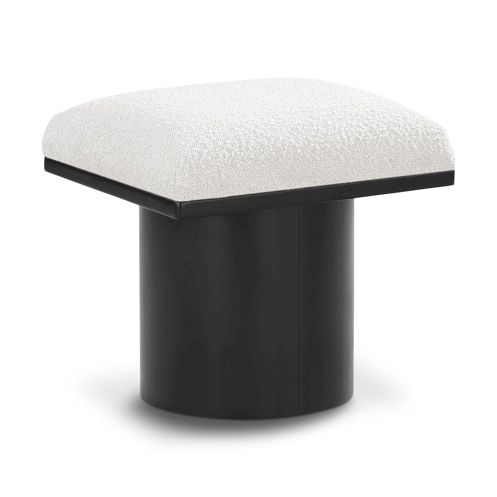 Pavilion Cream Boucle Fabric Bench/Stool